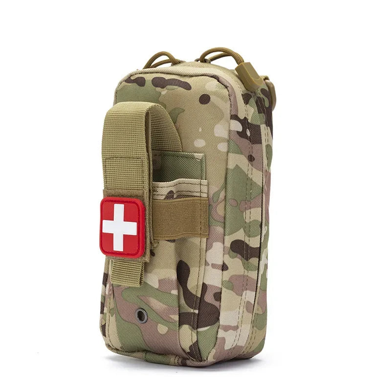 Tactical First Aid Kit Nylon Waist Bag – Portable & Waterproof