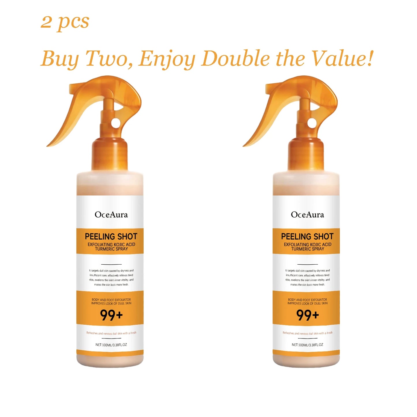 Turmeric Body Exfoliating Spray 100ml – Brighten & Moisturize