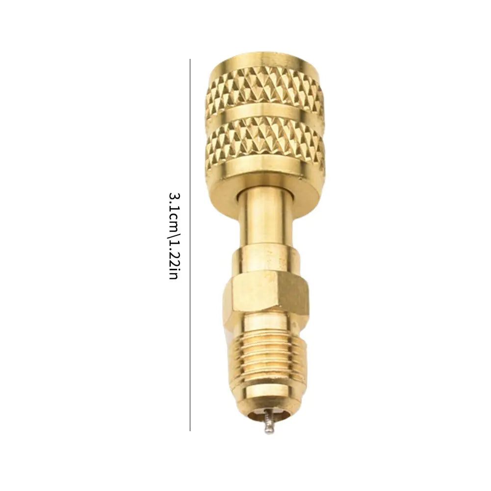 1Pcs R22 R410 R134a Adapter Air Conditioning Refrigeration Conversion Fitting 5/16 SAE Female 1/4 SAE Male Quick Coupling Peaceful Pleasures Health and Wellness
