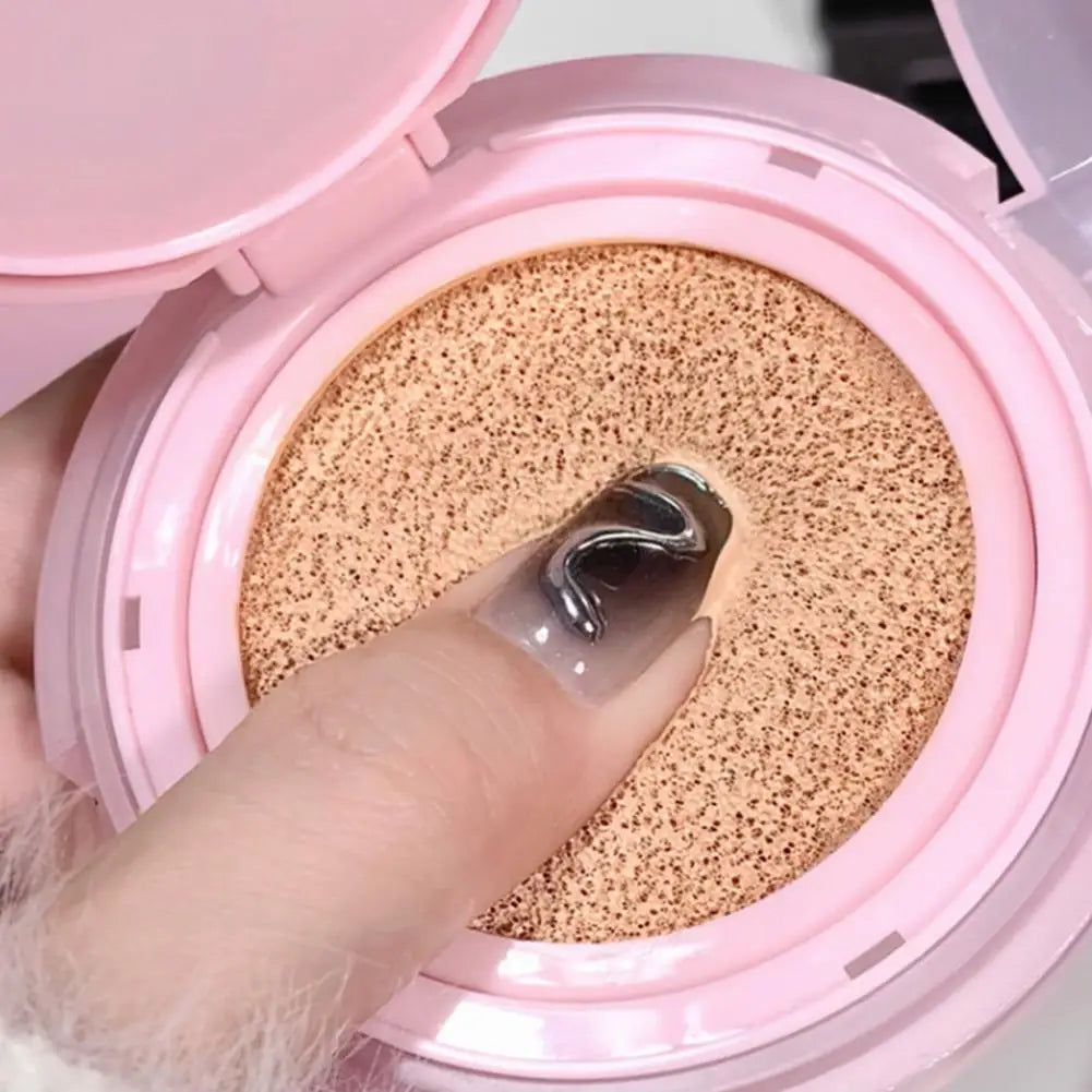 Ultra Breathable Gege Bear Dual-Layer Skin Tint Cushion Weightless Natural Finish Self-Adjusting Coverage 12H Comfort Long-Last Peaceful Pleasures Health and Wellness