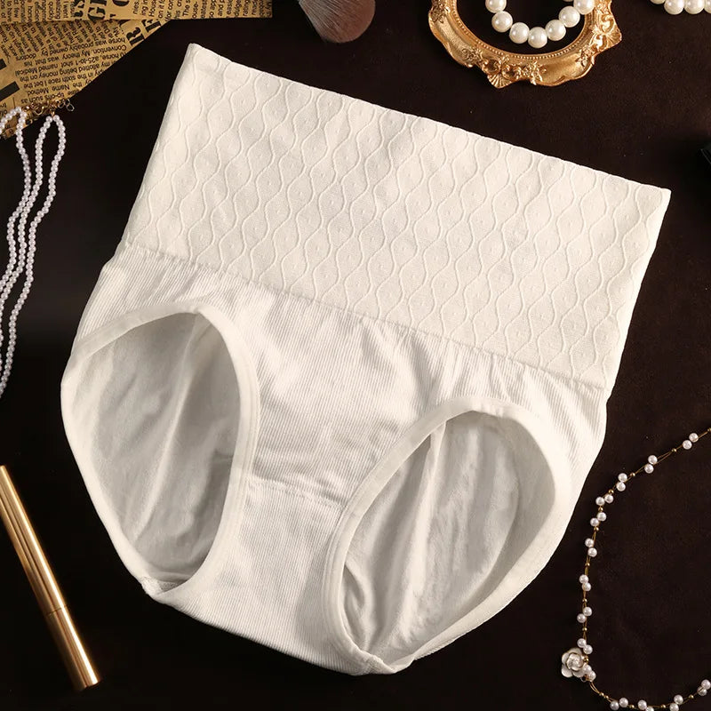 Seamless High-Waist Tummy Control Panties | Cotton Crotch