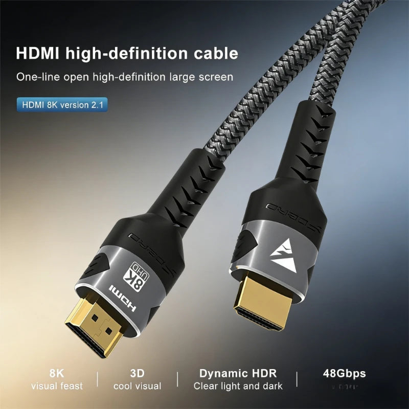 8K HDMI 2.1 Cable 48Gbps Ultra High Speed 4K@120Hz 8K@60Hz 48Gbps Adapter For RTX 3080 eARC HDR Video Cable PC Laptop TV Box ﻿ Peaceful Pleasures Health and Wellness