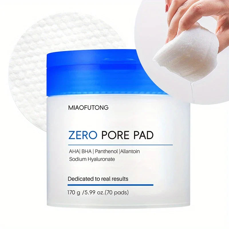 70-Pack Hyaluronic Acid Cotton Makeup Remover Pads