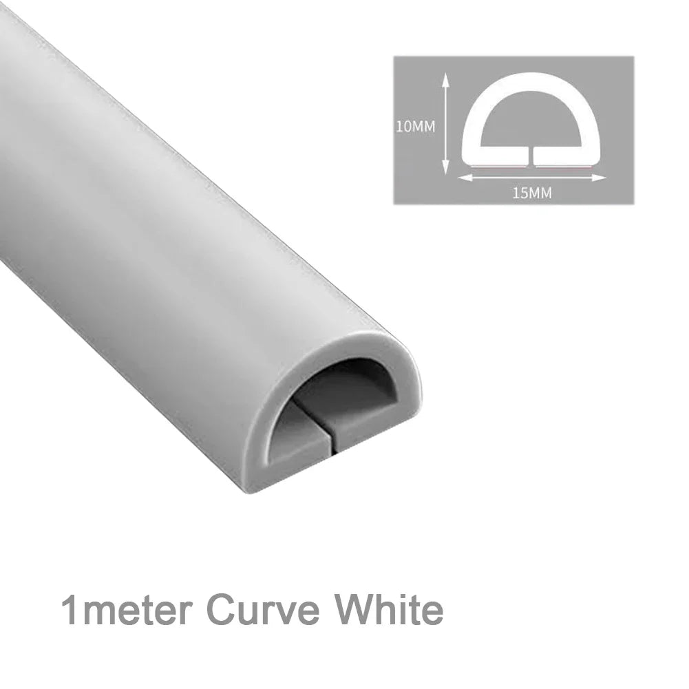 Self-Adhesive Floor Cord Cover – PVC Wire Hider & Cable Manager