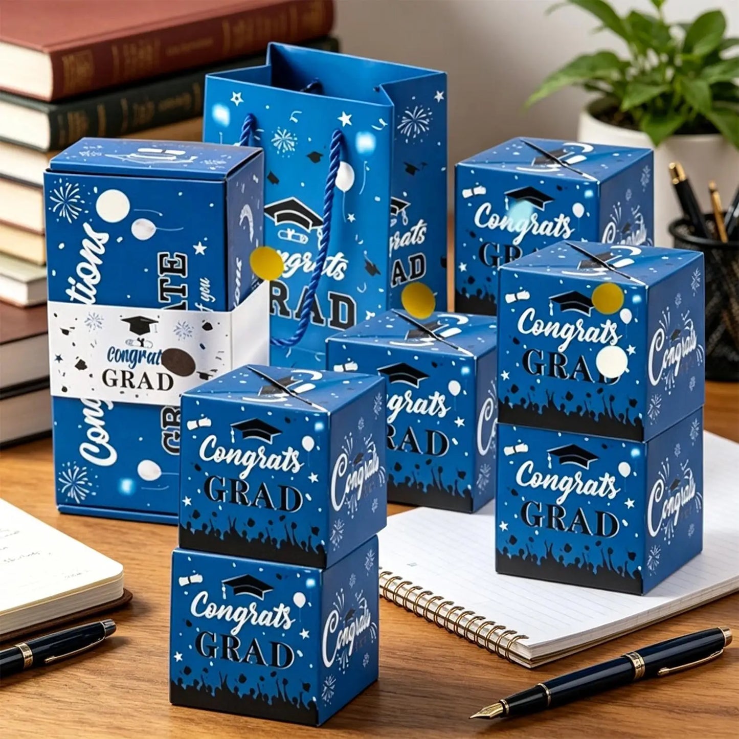 Graduation Bounce Money Box | Cash Gift Set with 6 Pull Boxes
