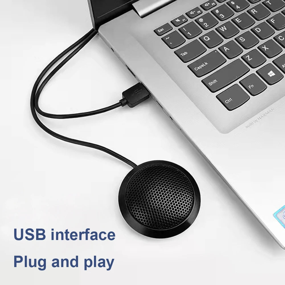 VODOOL USB/3.5mm Omnidirectional Desktop Conference Microphone