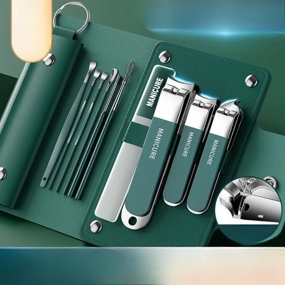 10-Piece Stainless Steel Manicure & Pedicure Kit | Travel Set