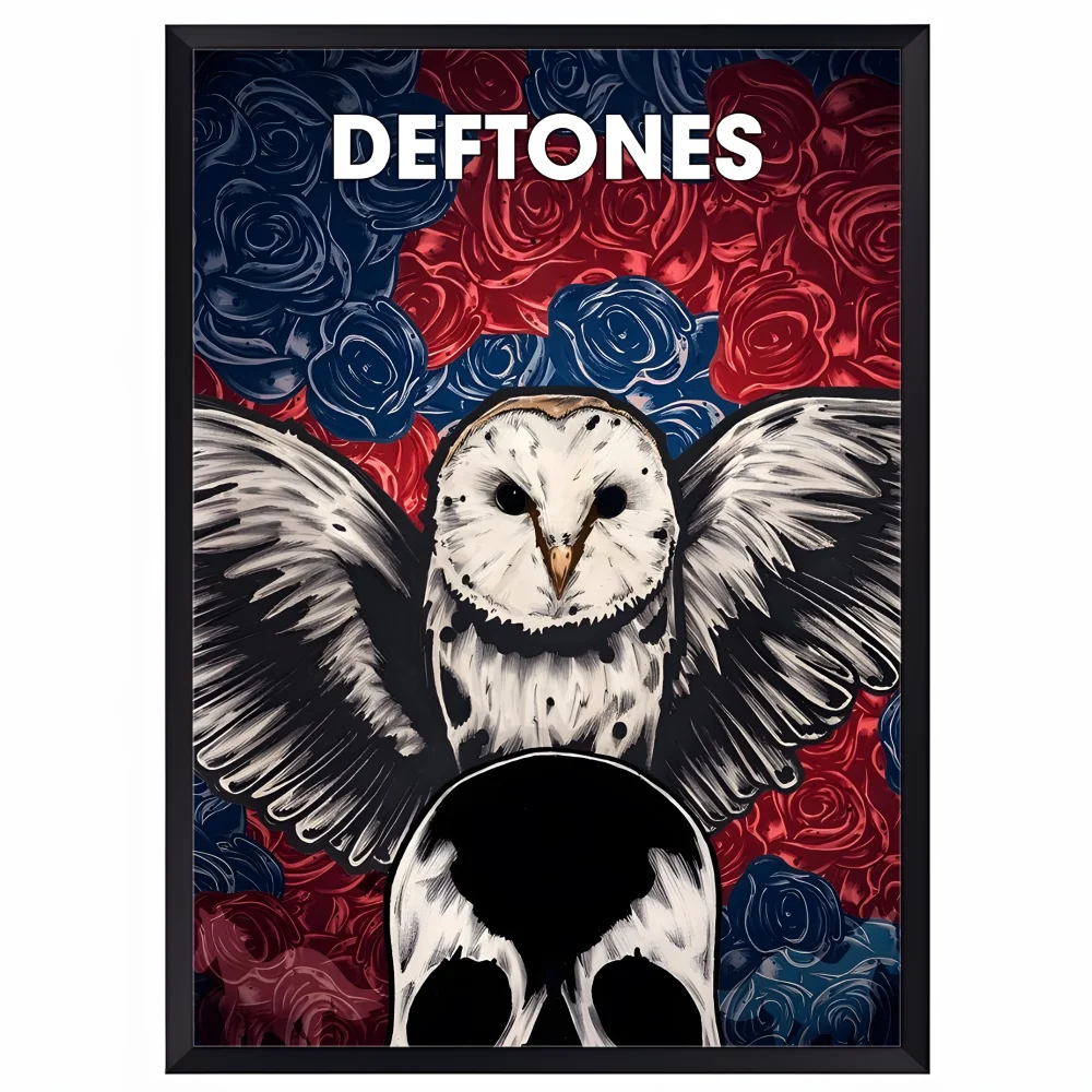 D-Deftones Band Poster HD art sticky wall waterproof home living room bar office aesthetic decoration Peaceful Pleasures Health and Wellness z18 50X70cmNoframe