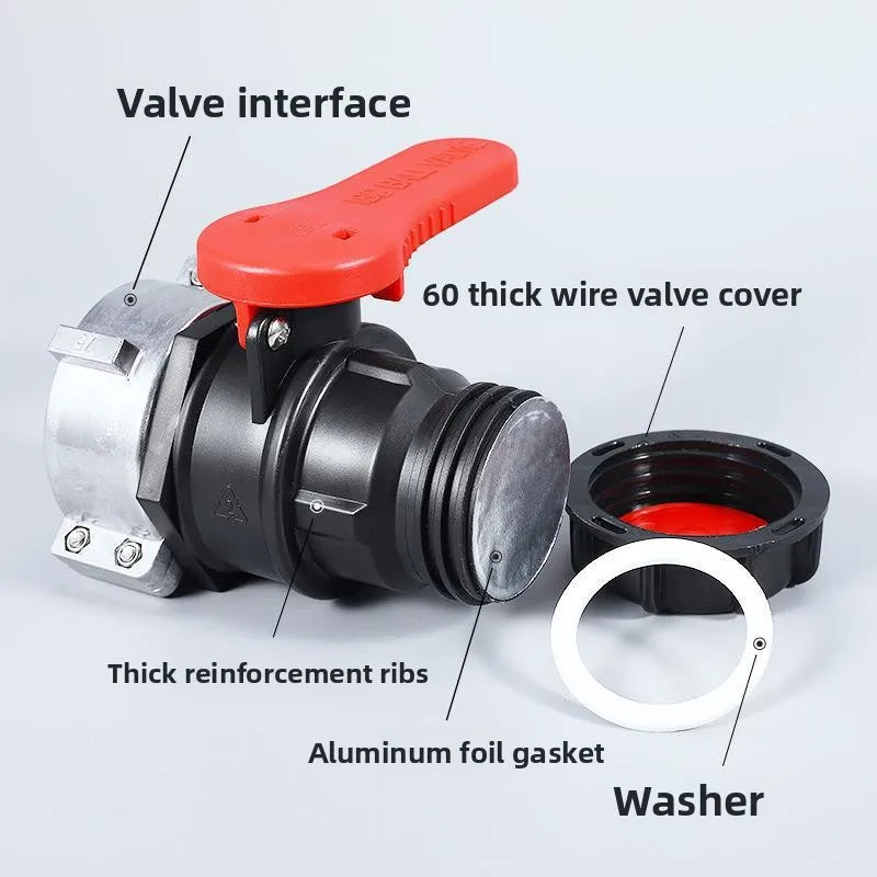 DN50 Ball Valve for 1000L IBC Tote Tank – Butterfly Valve Fitting