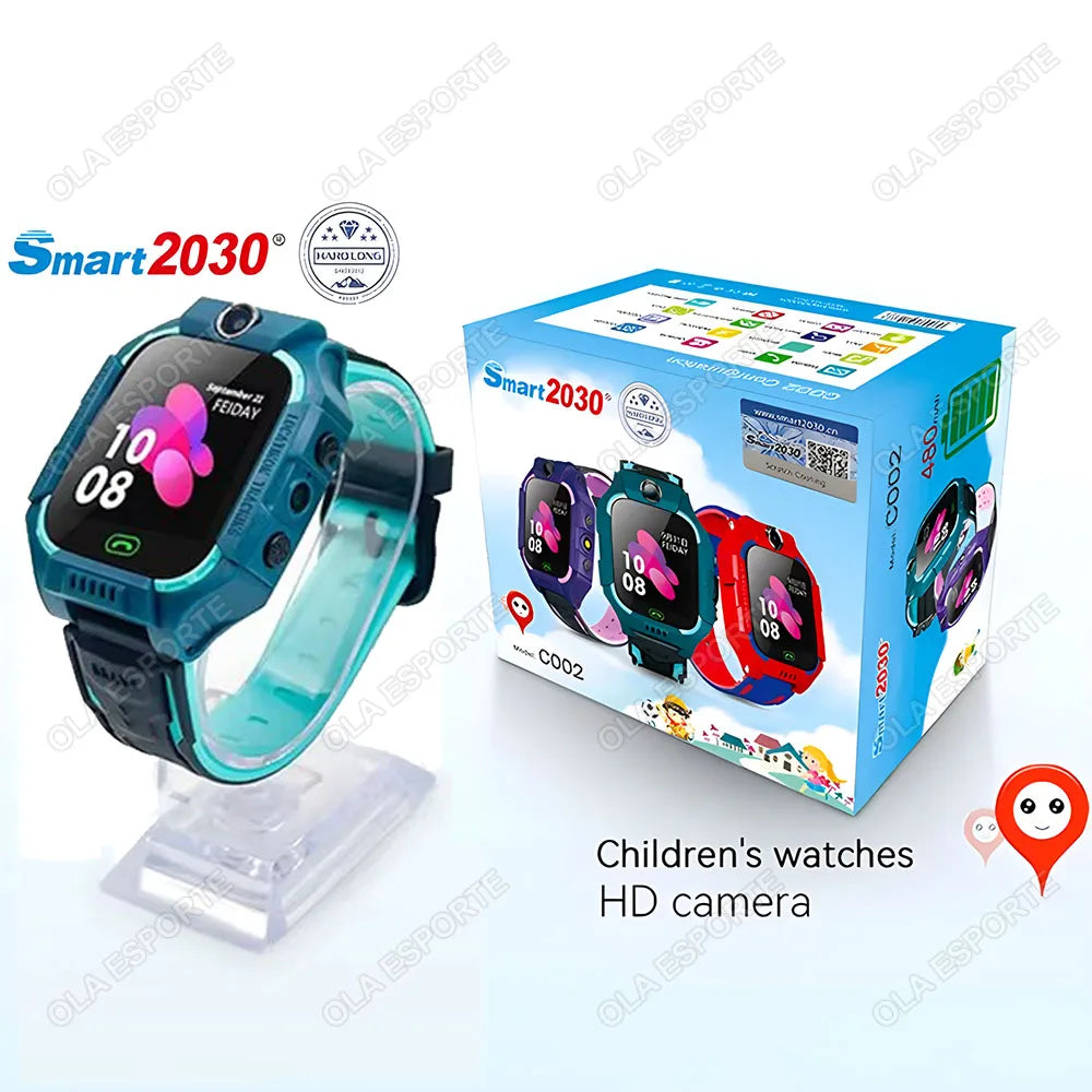 Kids GPS Smartwatch 2G SIM SOS Call IP67 Waterproof | Ages 3–12
