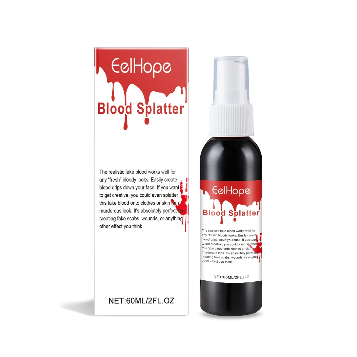 Fake Blood Spray 60ml – Halloween SFX Makeup & Costume Props