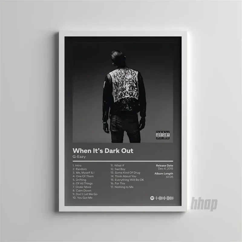 Pop Rap Music Album Cover G Eazy Canvas Painting Poster Aesthetic Rapper These Things Happen Too Wall Art for Home Decoration Peaceful Pleasures Health and Wellness 5 50x70cm Unframed