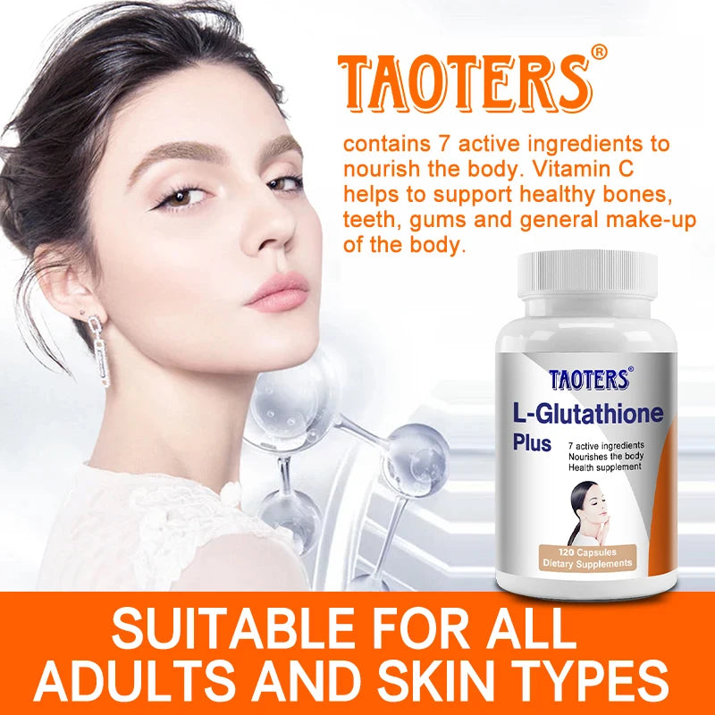 L-Glutathione 100mg Capsules | Skin, Immune & Anti-Aging Support