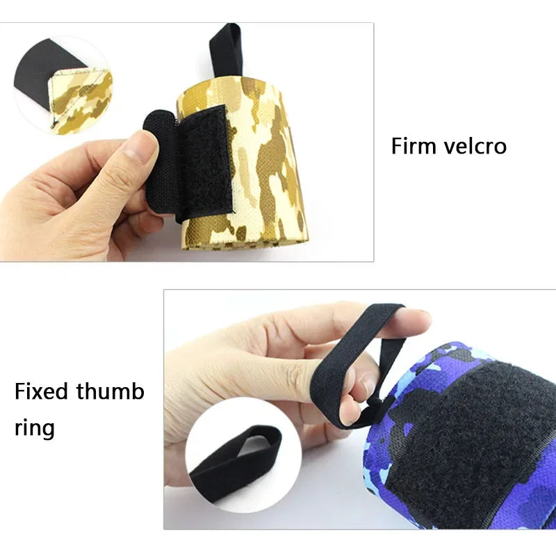Wrist Support Gym Strap Camouflage Adjustable Wristband Elastic Wrist Wraps Bandages for Gym Weightlifting Protect Hand Wrap Peaceful Pleasures Health and Wellness