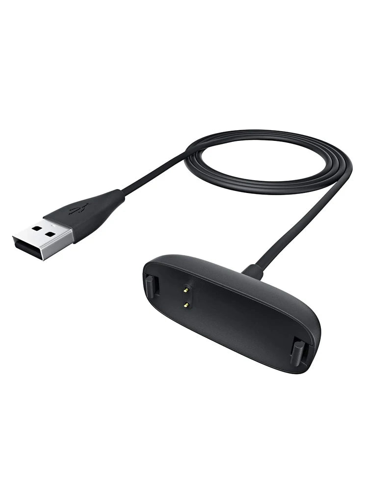 USB Charger for Fitbit Inspire 1/2/3 & Ace 3 – Fast Replacement Peaceful Pleasures Health and Wellness Black inspire 2