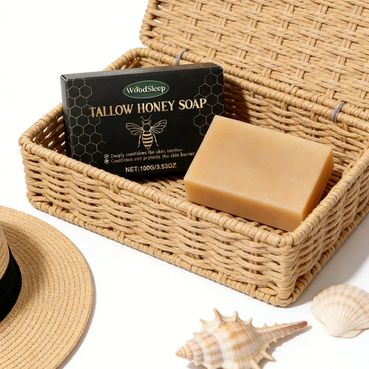 Woodsleep Tallow Honey Soap – Nourishing Moisturizing Bar