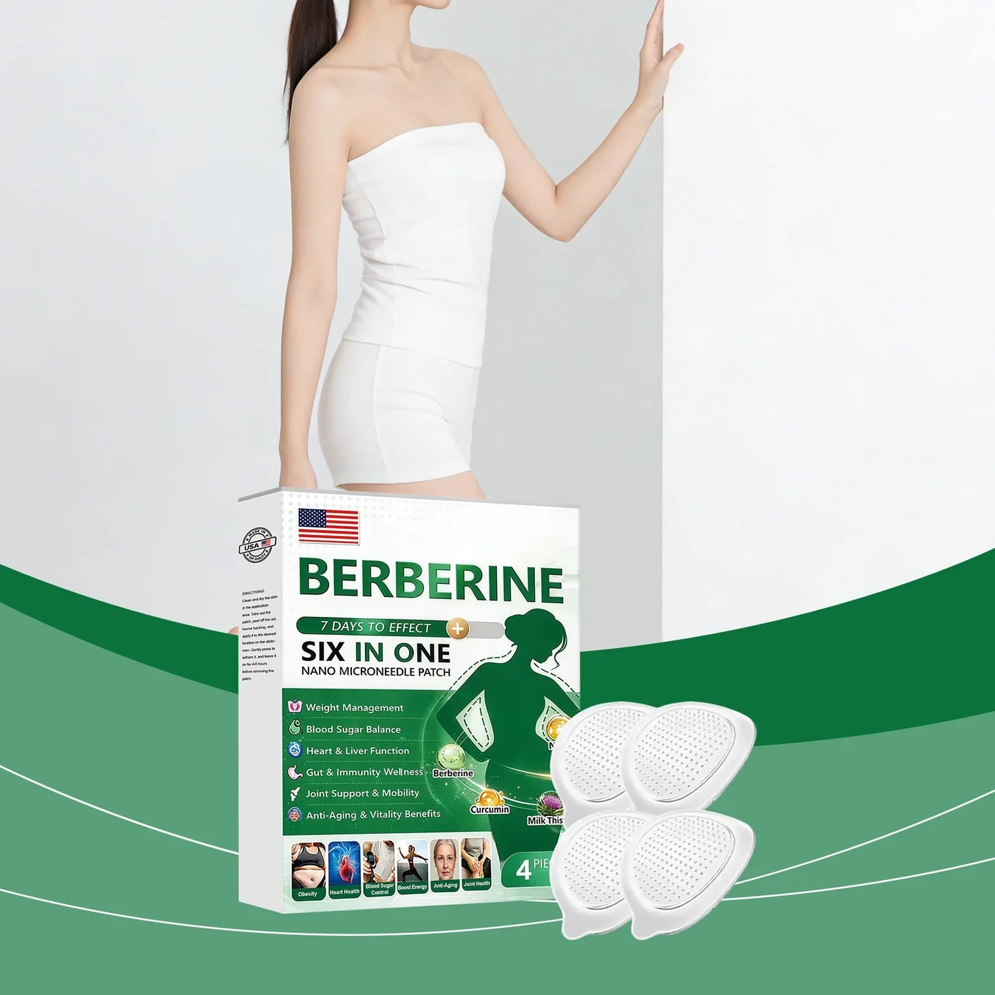 Body Firming Microneedle Patch – Waist, Tummy & Thigh Set