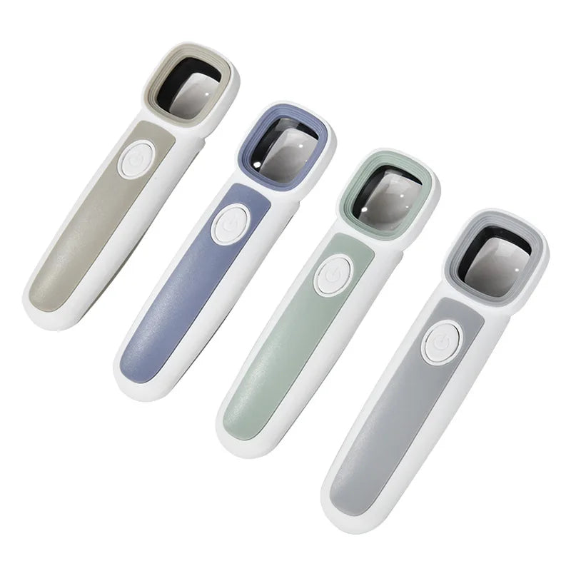 Handheld Magnifier 2Led Light 1Uv Currency Verification Square Lens Antique Jewelry Appraisal Collection Magnifying Glass Peaceful Pleasures Health and Wellness