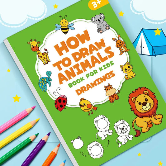 How Draw Animals Step-by-step Drawing Book- Learning Painting Perfect Peaceful Pleasures Health and Wellness