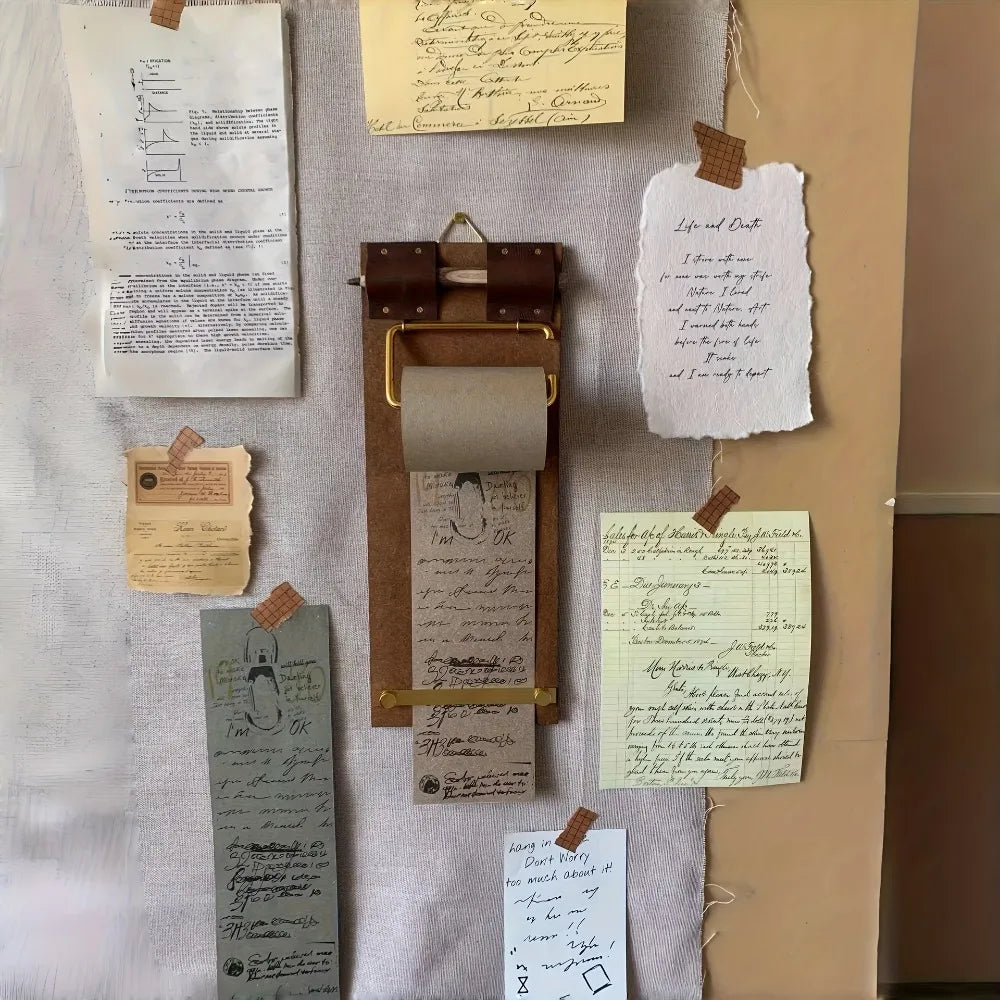 Vintage Roll Tear-Off Sticky Notes | Blank Message Cards