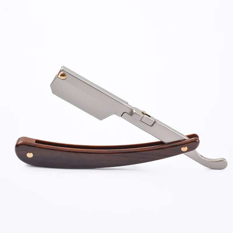 Blade Shaving Razors Professional Barber Shaver Razor Trimming Knife Holder Men's Replaceable Blade Shaving Razor Men Gift Peaceful Pleasures Health and Wellness Short-handled