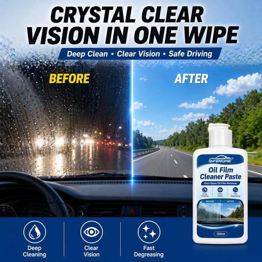 Car Glass Oil Film Cleaner Paste 150ml | Windshield Degreaser Automotive Glass Cleaner Oasis Select