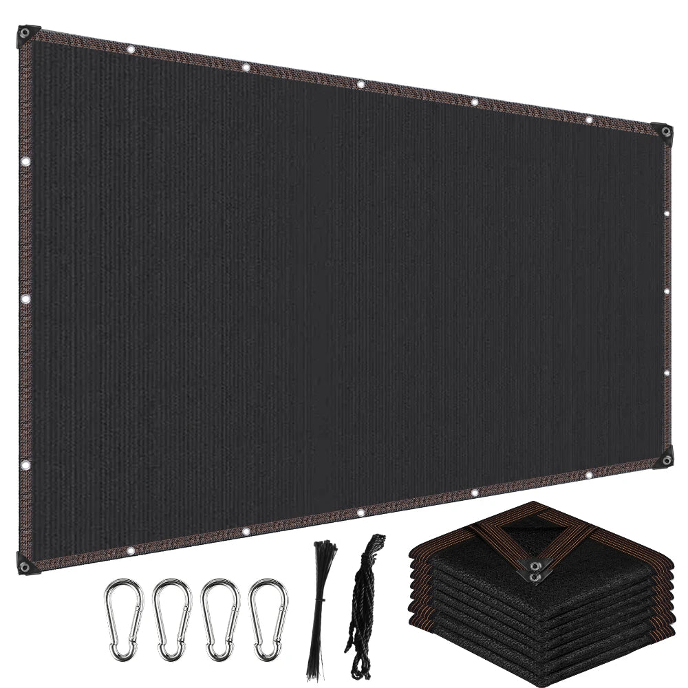 50% HDPE Sun Shade Cloth with Grommets | Garden & Patio