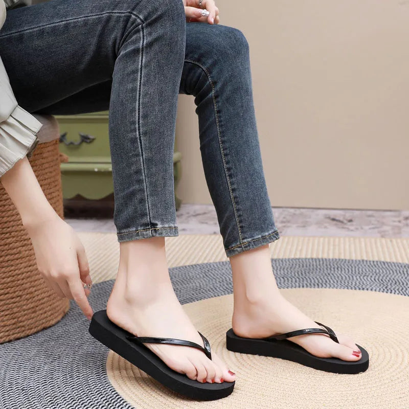Women's Lightweight EVA Flip Flop Slippers – Non-Slip Flat Sandals