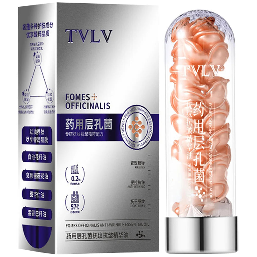 3 Capsules Rose, Squalane Anti-Aging Night Serum for Face Facial Antioxidant Nourishing, Brightening, Moisturizing Skin Repair Peaceful Pleasures Health and Wellness 30 Capsules