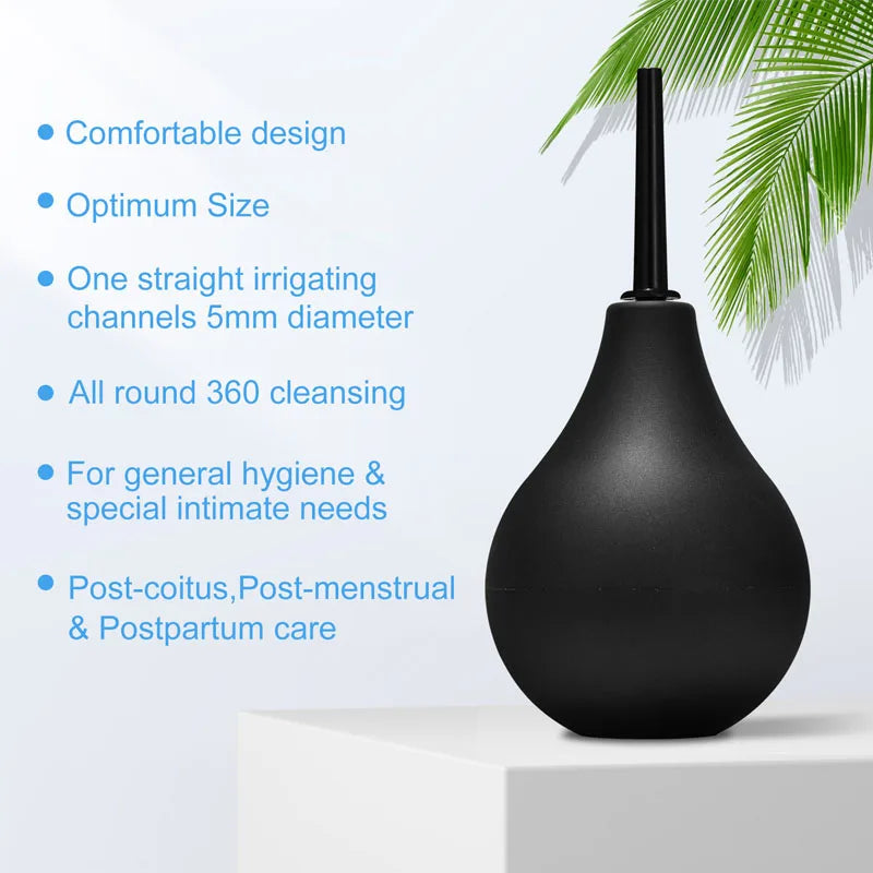 Anal Douche Bulb – 4 Sizes, Anti-Backflow Personal Hygiene Cleansing