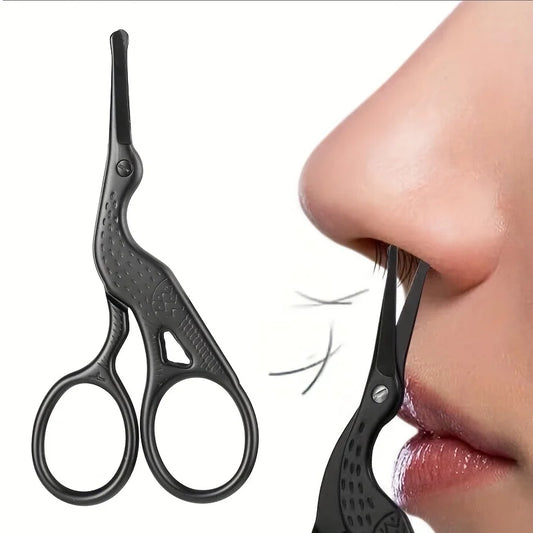 Stainless Steel Round Tip Nose Hair Scissors | Stork Design Grooming Scissors Peaceful Pleasures Health and Wellness