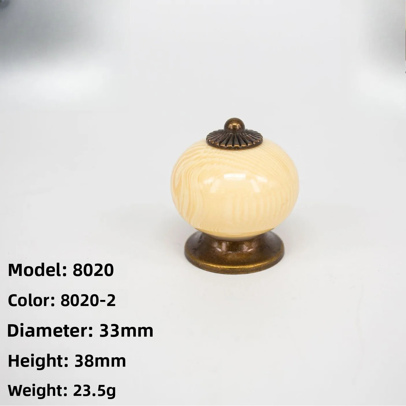 2-Pack Vintage Pumpkin Drawer Knobs & Cabinet Pull Handles