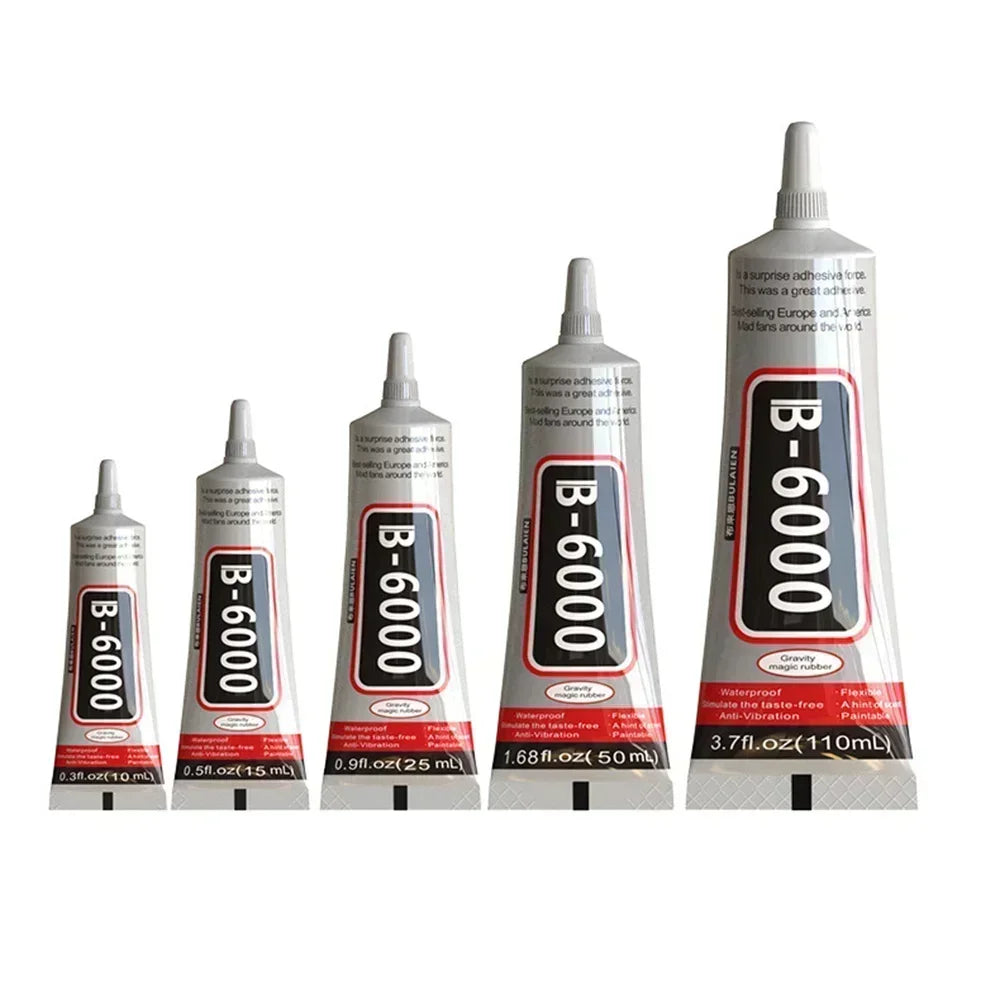 B6000 10ml Rhinestones Crystal Adhesive Mobile Phone Screen Super Glue Repair Jewelry DIY Crafts Glass Supplies Peaceful Pleasures Health and Wellness