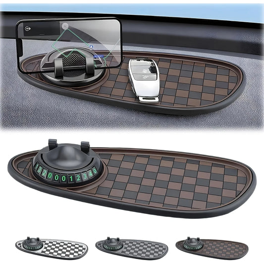 Car Dashboard Anti-Slip Mat Phone Holder & Parking Number Pad Dashboard Phone Holder Oasis Select