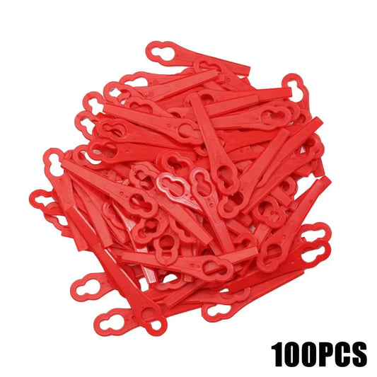 100-Pack Plastic Grass Trimmer Blades | Cordless Strimmer Trimmer Replacement Blades Peaceful Pleasures Health and Wellness