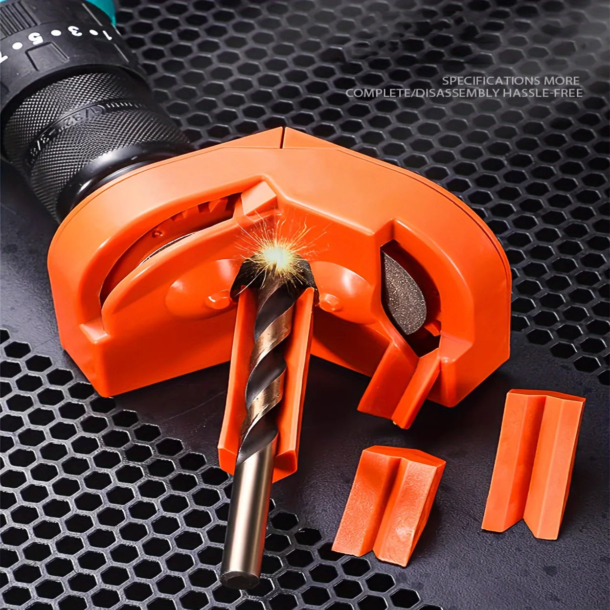 V-shaped Dough Twists Drill Grinder Bit Grinding Sharpener Electric