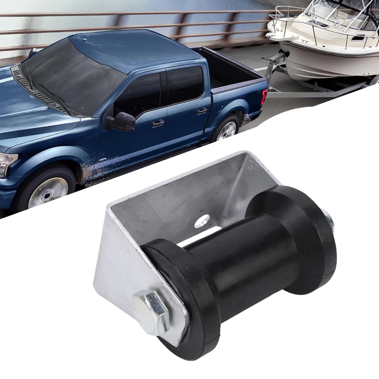 4 Inch Rubber Keel Roller Assembly Kit | Boat Trailer Bracket