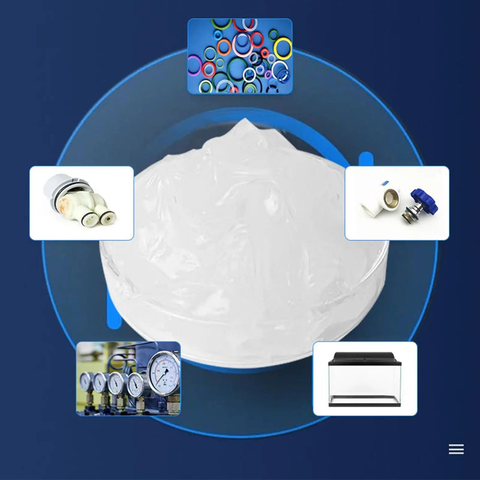 10g Waterproof Silicone Grease, O Ring Lubricant For Scuba Valve Sealant, Plumbing Diving Machine Maintenance car accessories Peaceful Pleasures Health and Wellness