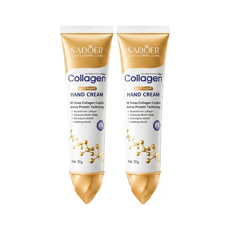 Collagen Hand Cream Hands Skin Friming skincare Moisturizing Brightening Hydrating Hands Creams Non-greasy Hand Skin Care New Peaceful Pleasures Health and Wellness 2pcs