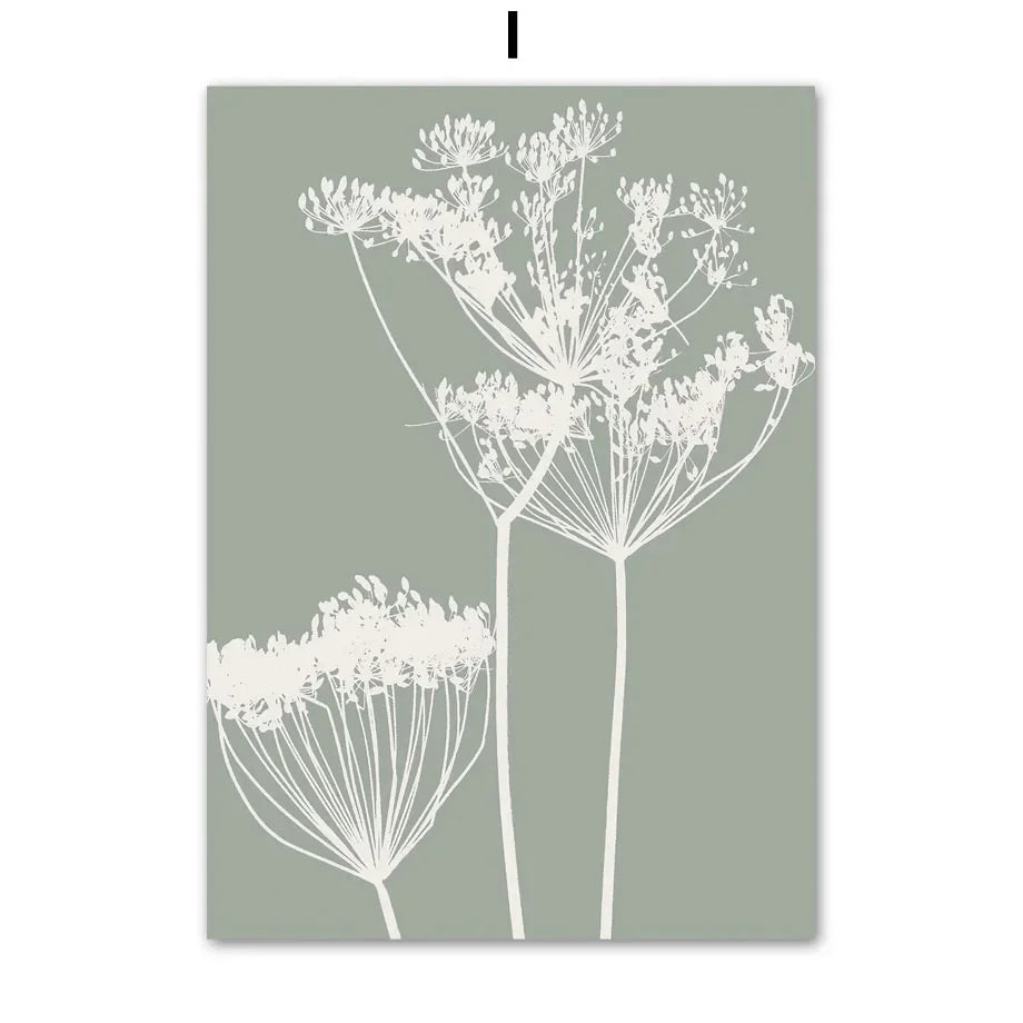 Sage Green Monstera Tropical Leaf Canvas Wall Art | Boho Print