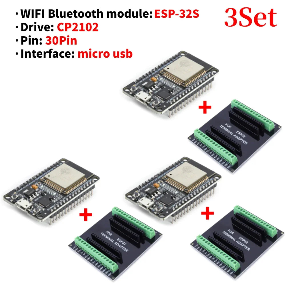 1-3Set E32 CH340C Development Board TYPE-C / Micro USB WiFi+Bluetooth Ultra-Low Power Consumption SPI Wireless Module Peaceful Pleasures Health and Wellness Micro USB-Board 3Set