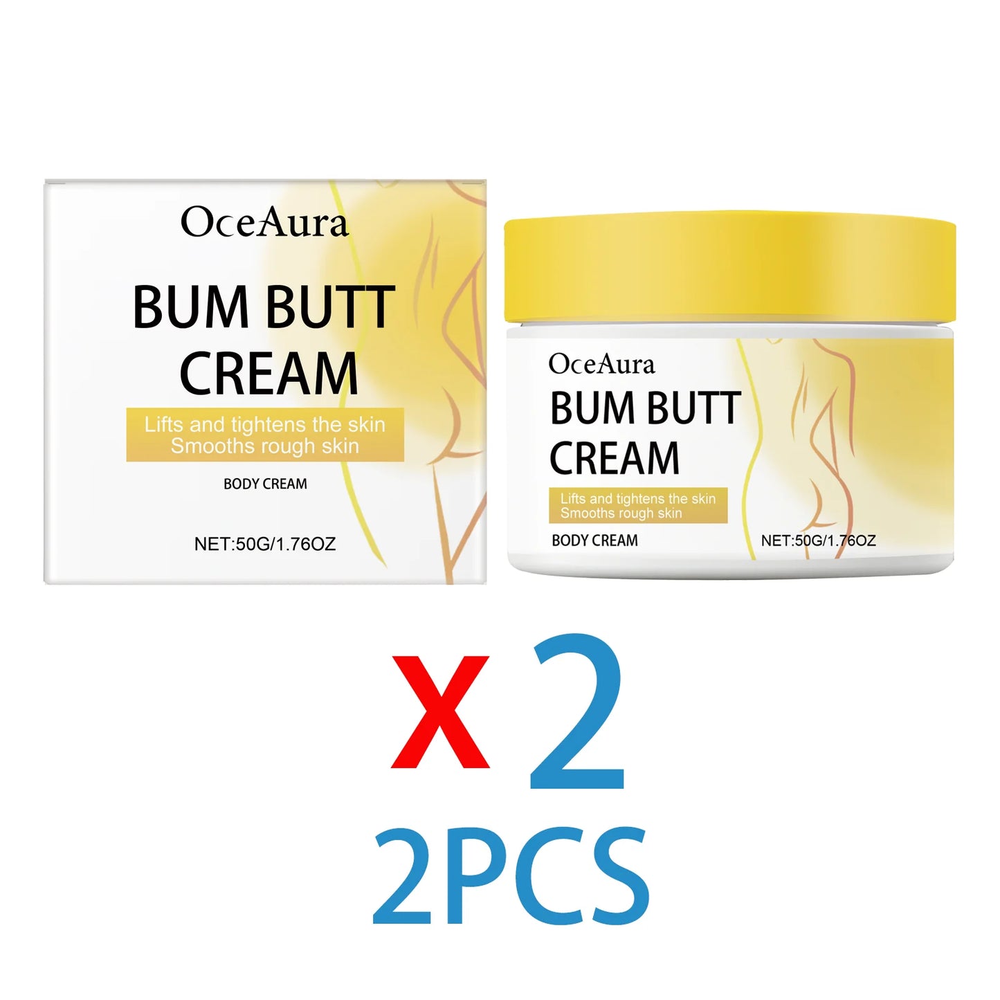 Butt Firming Cream with Collagen & Retinol | Body Toning 50g