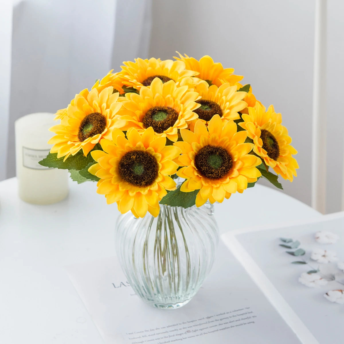 Artificial Silk Sunflower Gerbera Flowers – Wedding & Home Decor