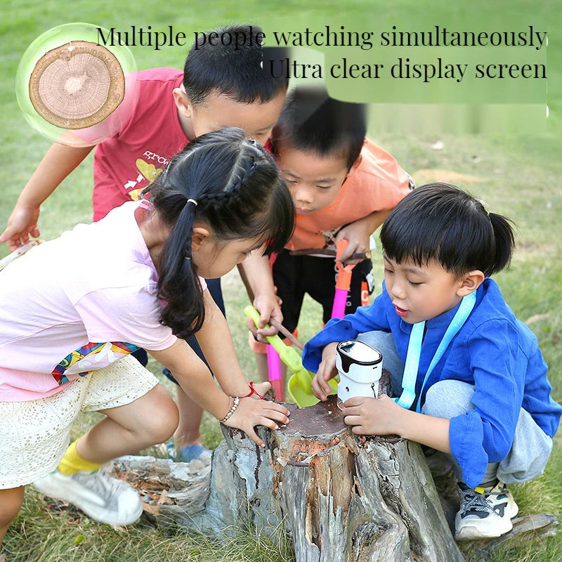 Handheld, Portable, with Screen and Photo Sharing Microscope, Children's Science, Students Can See Bacteria Peaceful Pleasures Health and Wellness