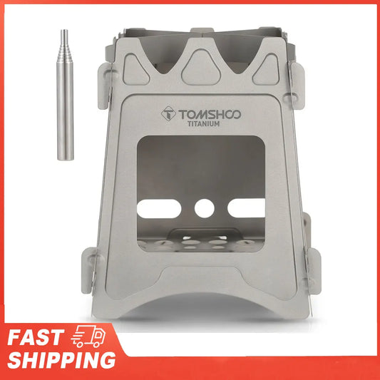 Tomshoo Portable Folding Lightweight Tourist Wood Burner Titanium Peaceful Pleasures Health and Wellness