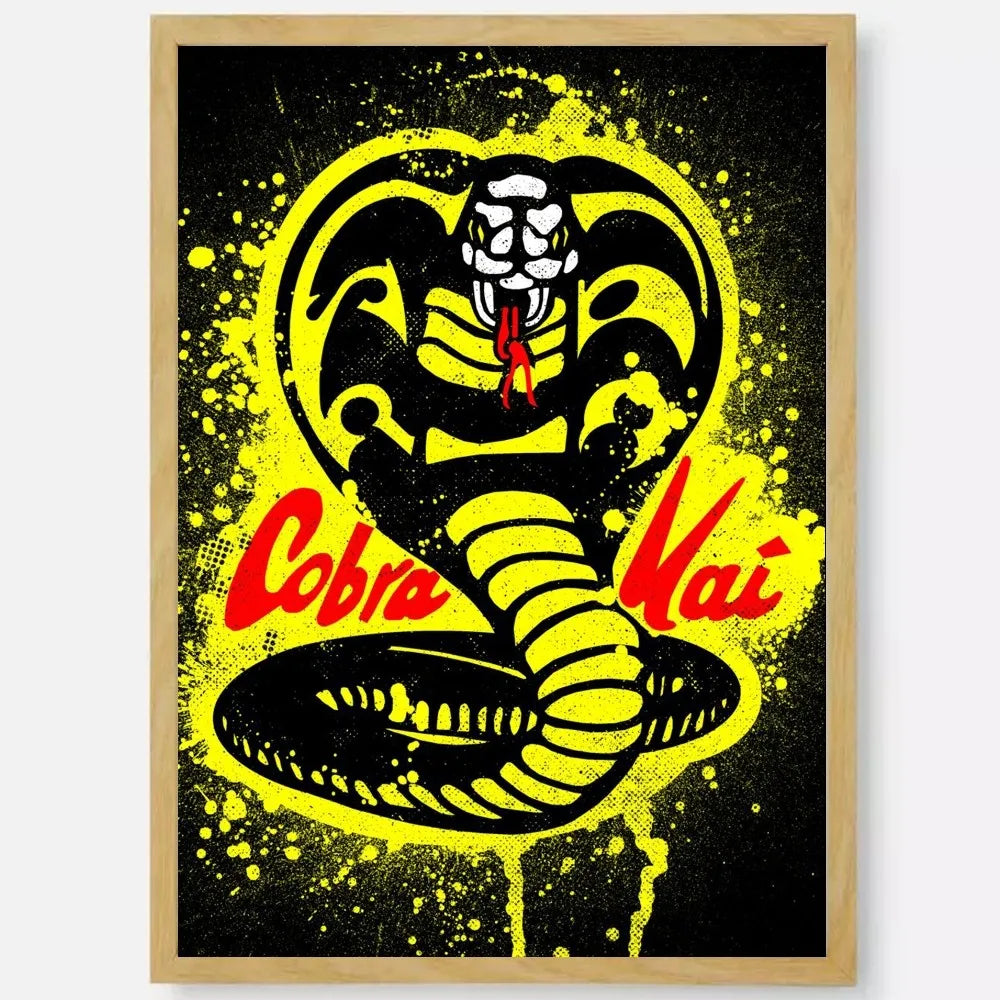 Cobra Kai HD Waterproof PVC Wall Poster | Home Décor Art Wall Art Poster Peaceful Pleasures Health and Wellness