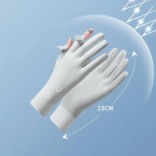 Women's Ice Silk UV Sun Protection Gloves | Lightweight Summer Sun Protection Gloves Oasis Select