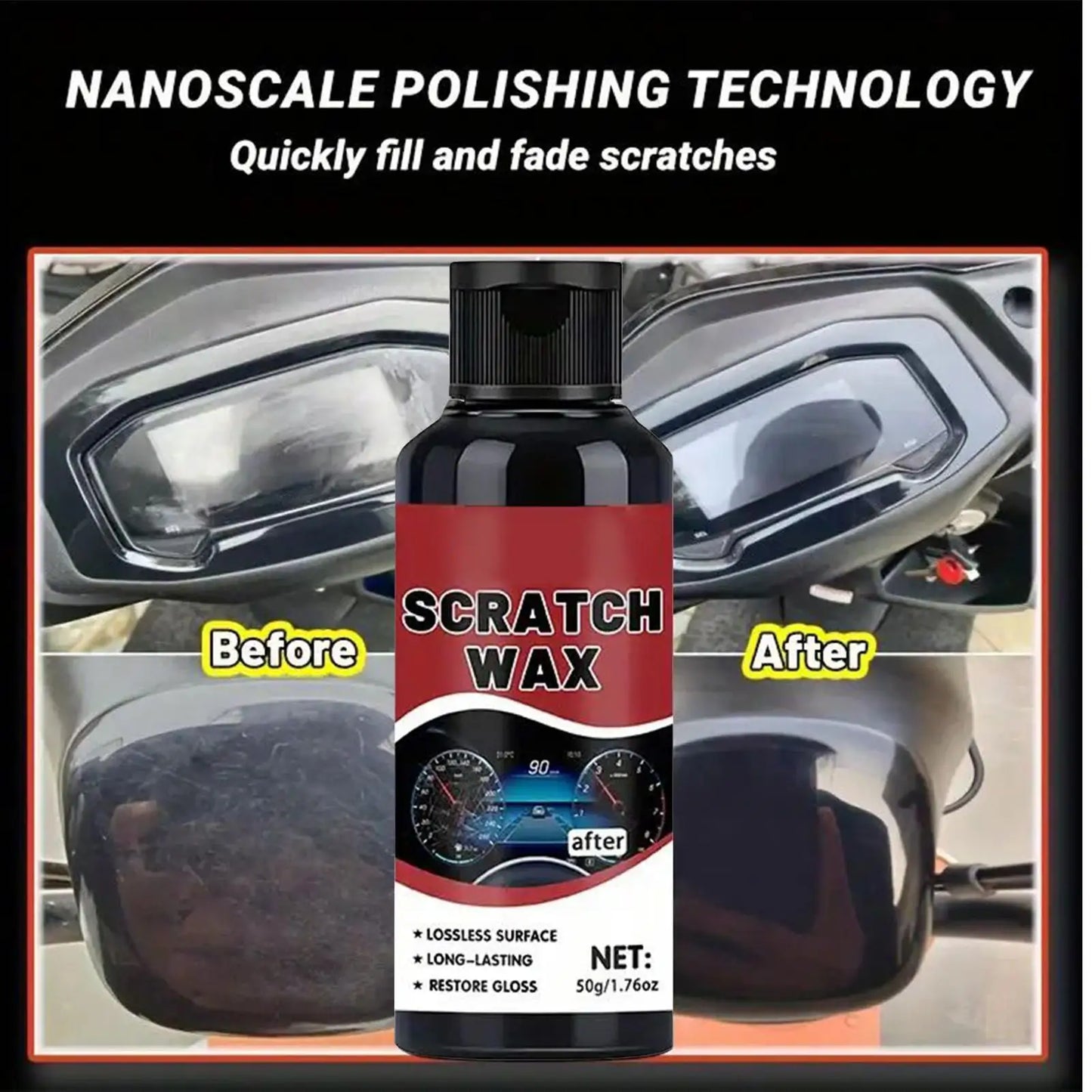 Car Interior Scratch Remover & Polish Wax 50g | Dashboard Care