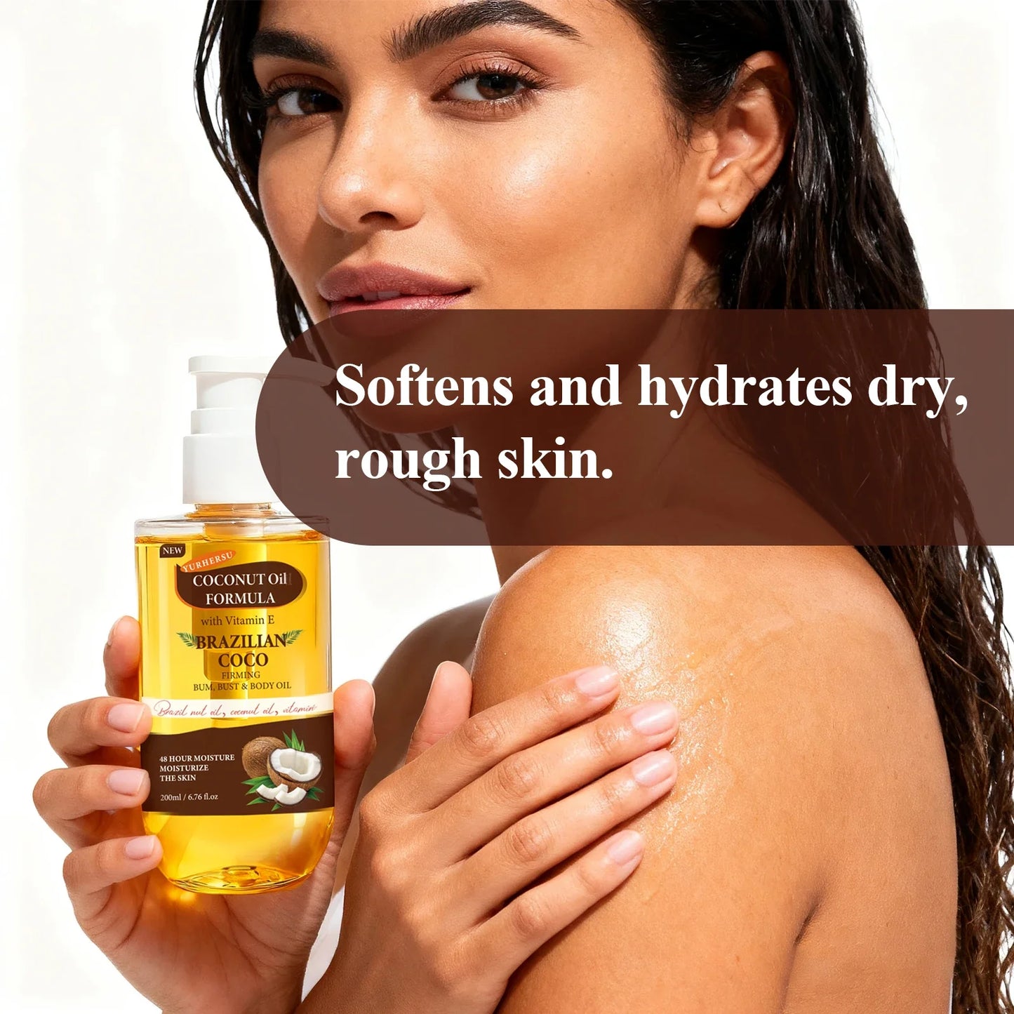 Organic Coconut Oil Body Cream – Deep Moisturizing, 200ml