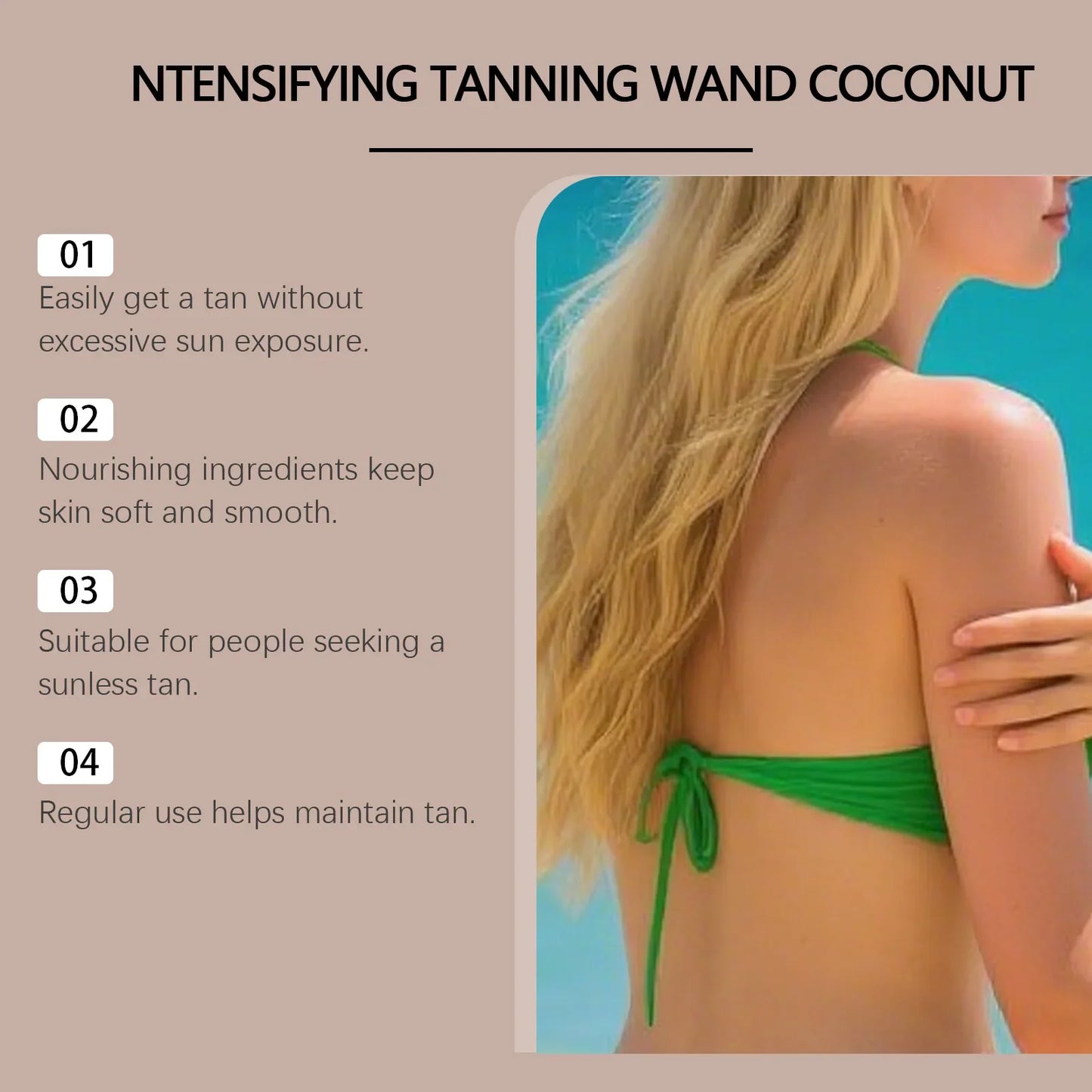Coconut Self-Tanning Stick – Sun-Free Bronze Glow | 30g